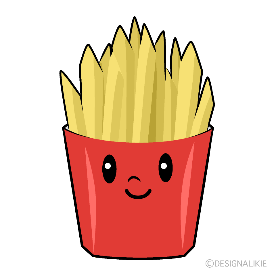 かわいいフライドポテトイラスト