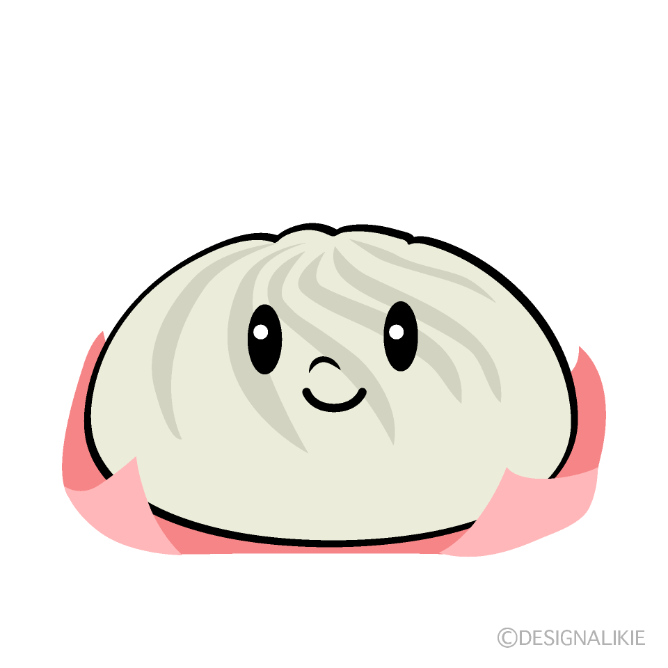 かわいい肉まんイラスト