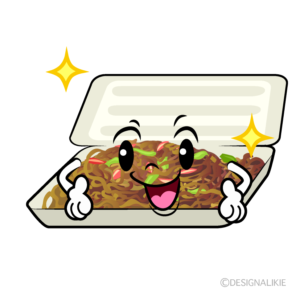Cute Posing Yakisoba Clipart