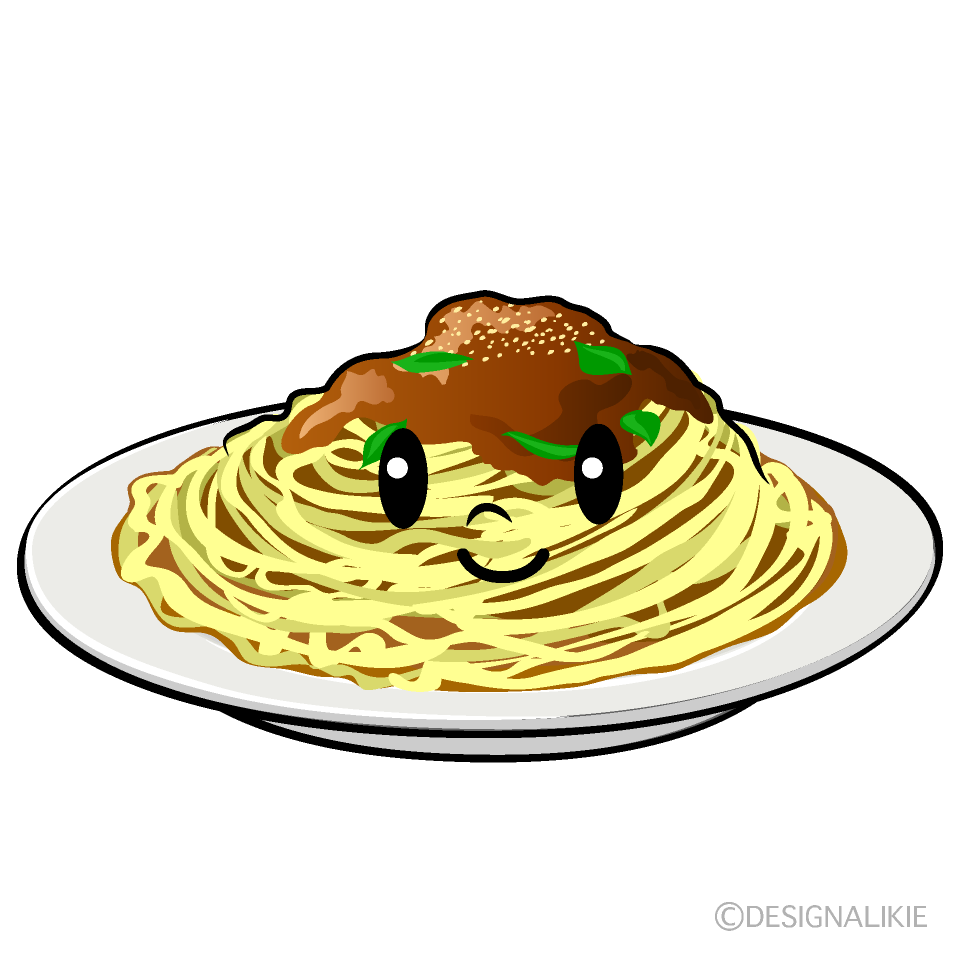 かわいいスパゲッティイラスト