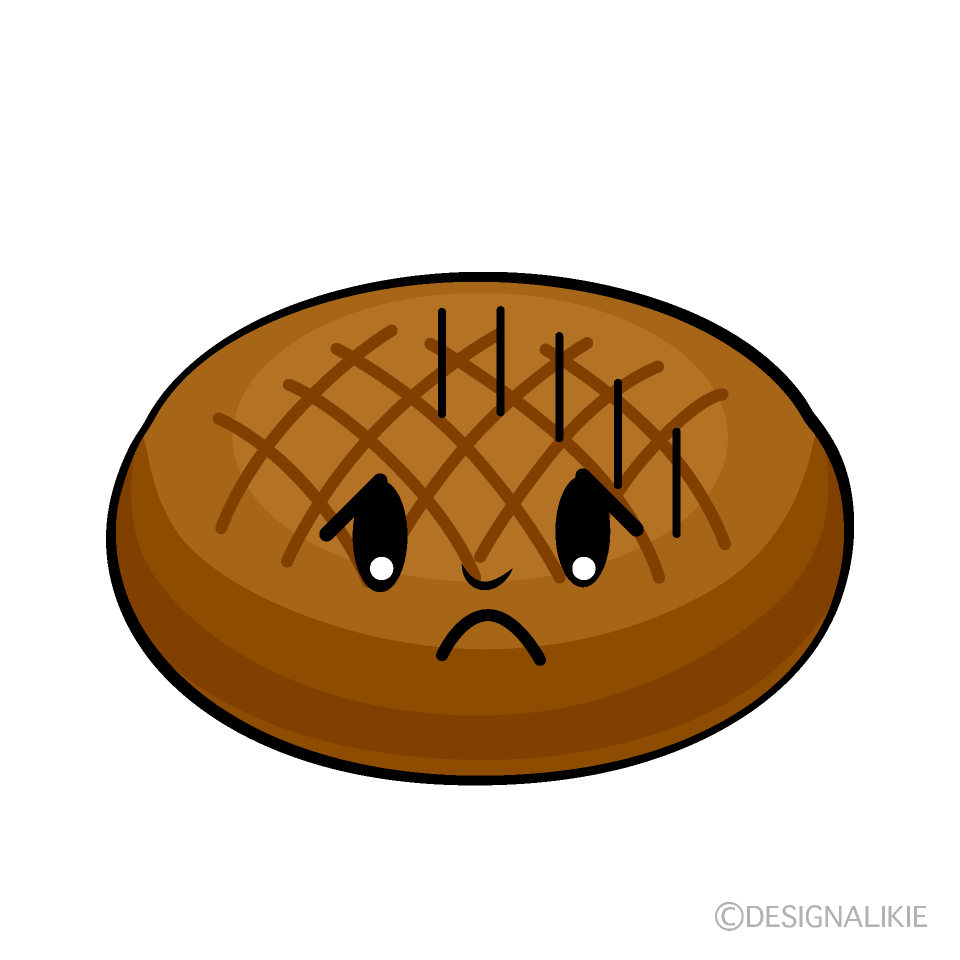 かわいいお辞儀するハンバーグイラスト