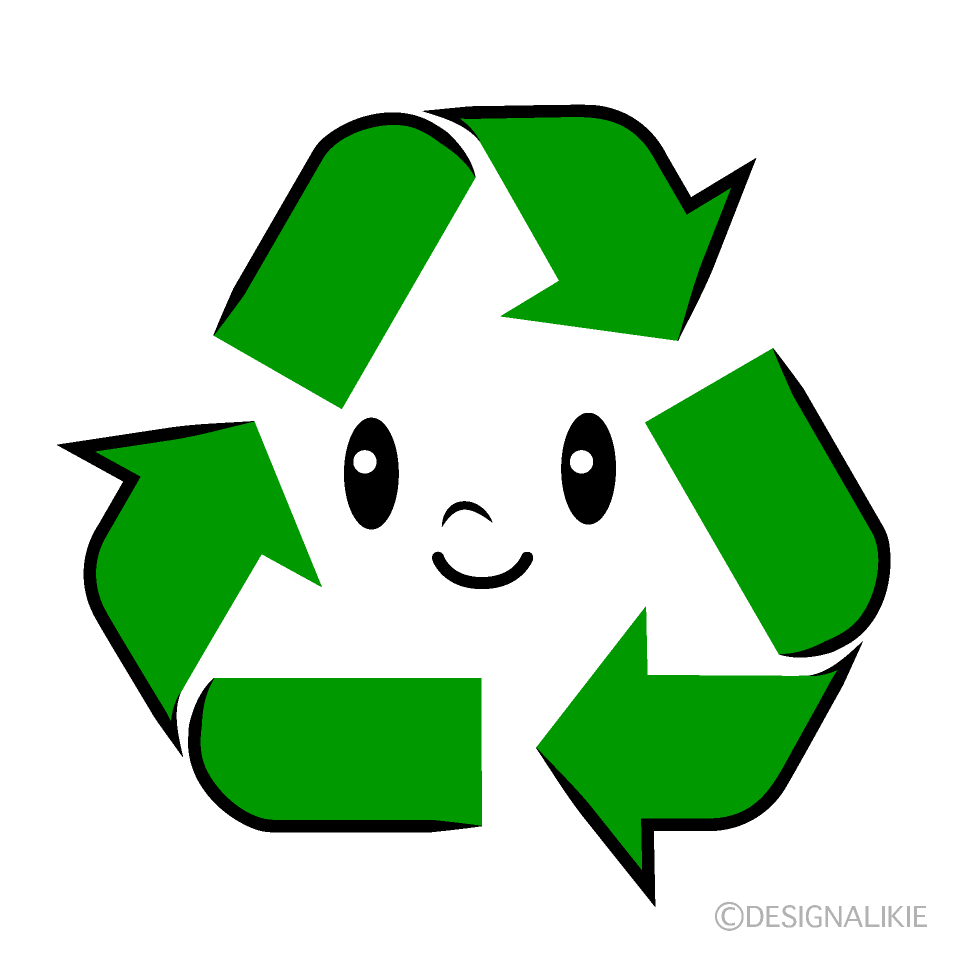 かわいいリサイクルマークイラスト