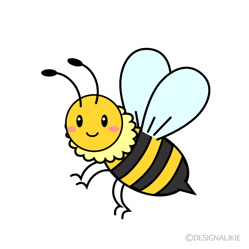 かわいいミツバチイラスト