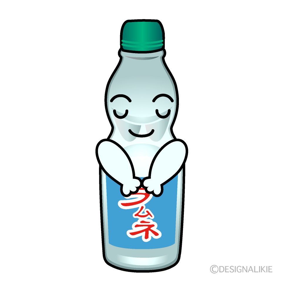 Cute Bowing Ramune Clipart