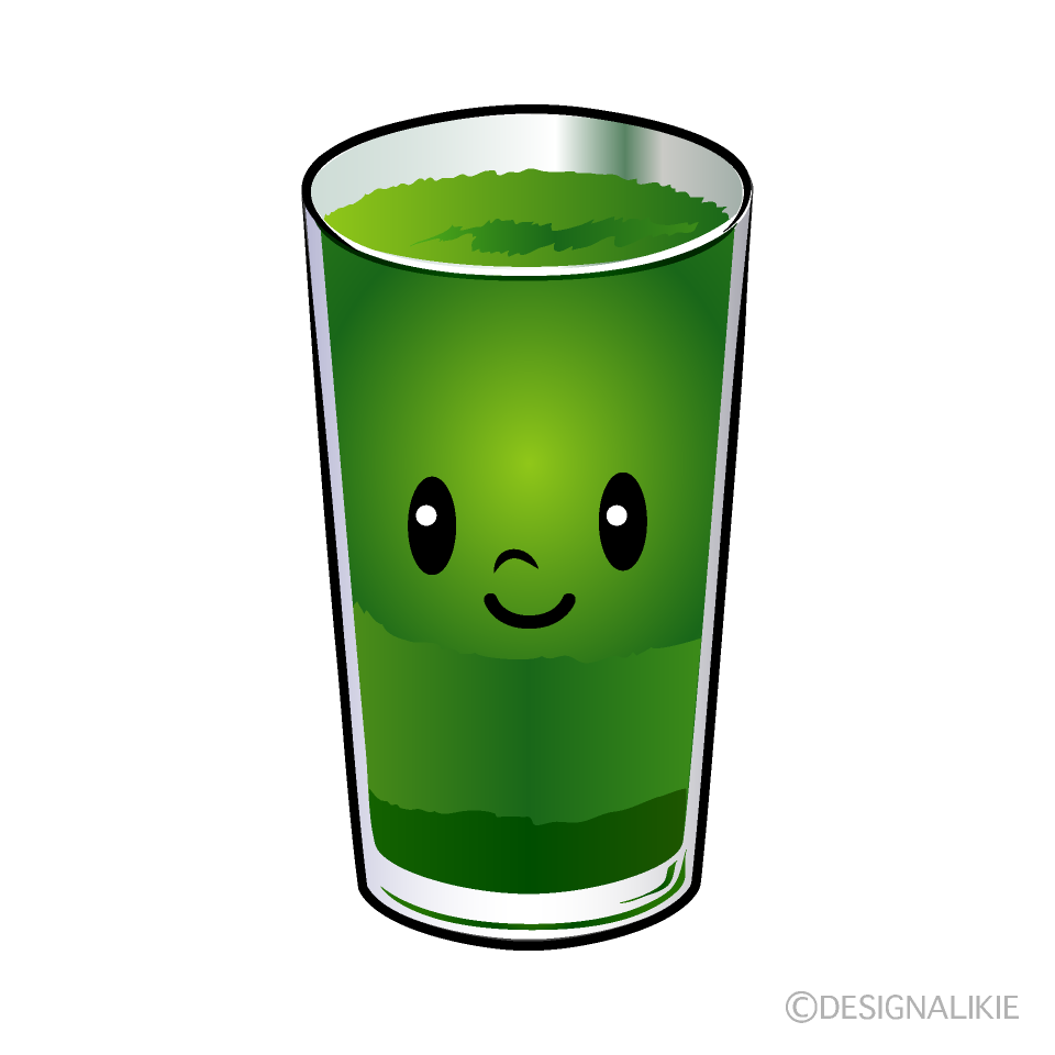 かわいい青汁イラスト