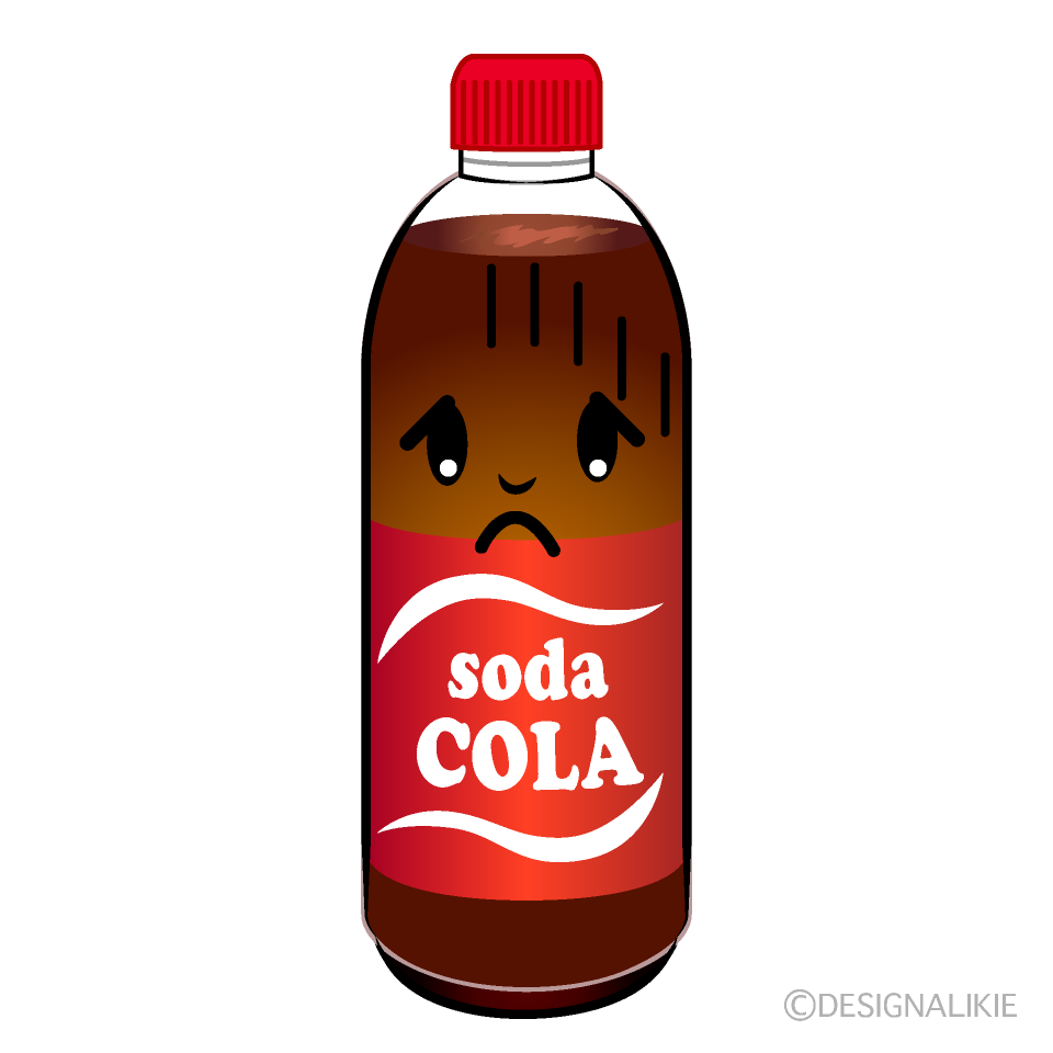 かわいいお辞儀するコーラーイラスト
