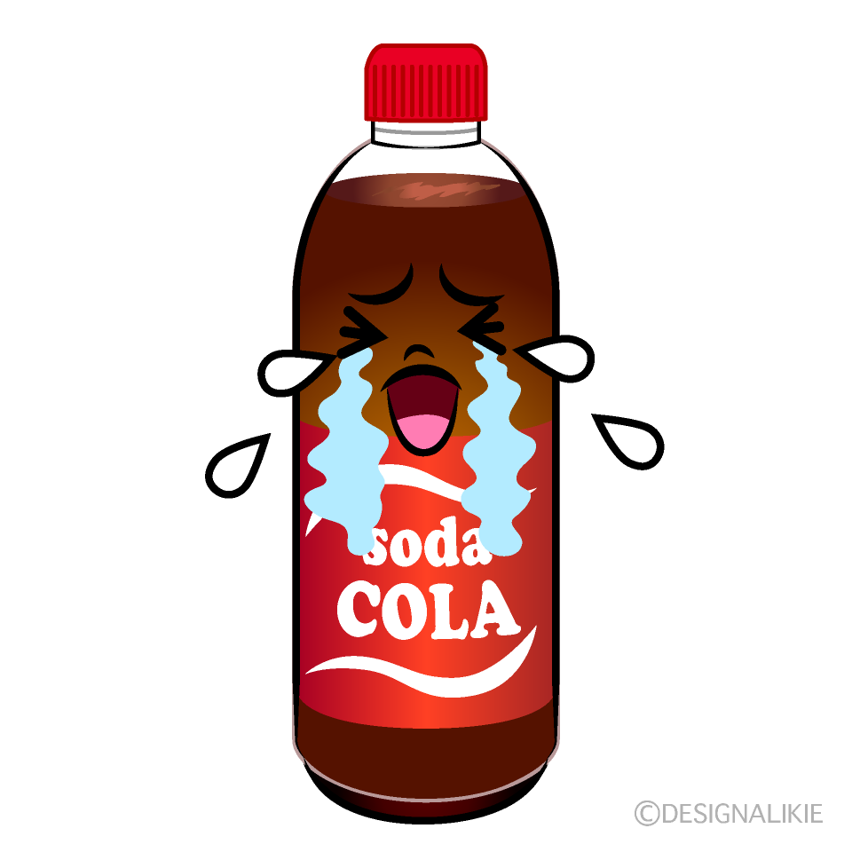 かわいい泣くコーラーイラスト