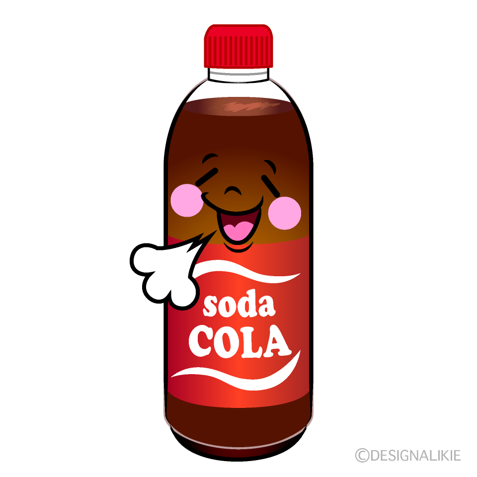 かわいいほっとするコーラーイラスト