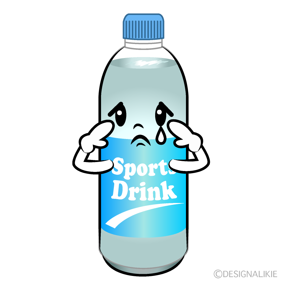 Cute Sad Sports Drink Clipart
