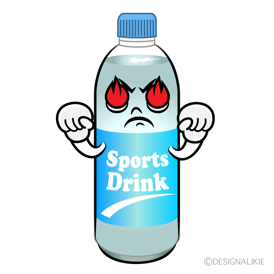 かわいい熱意のスポーツドリンクイラスト