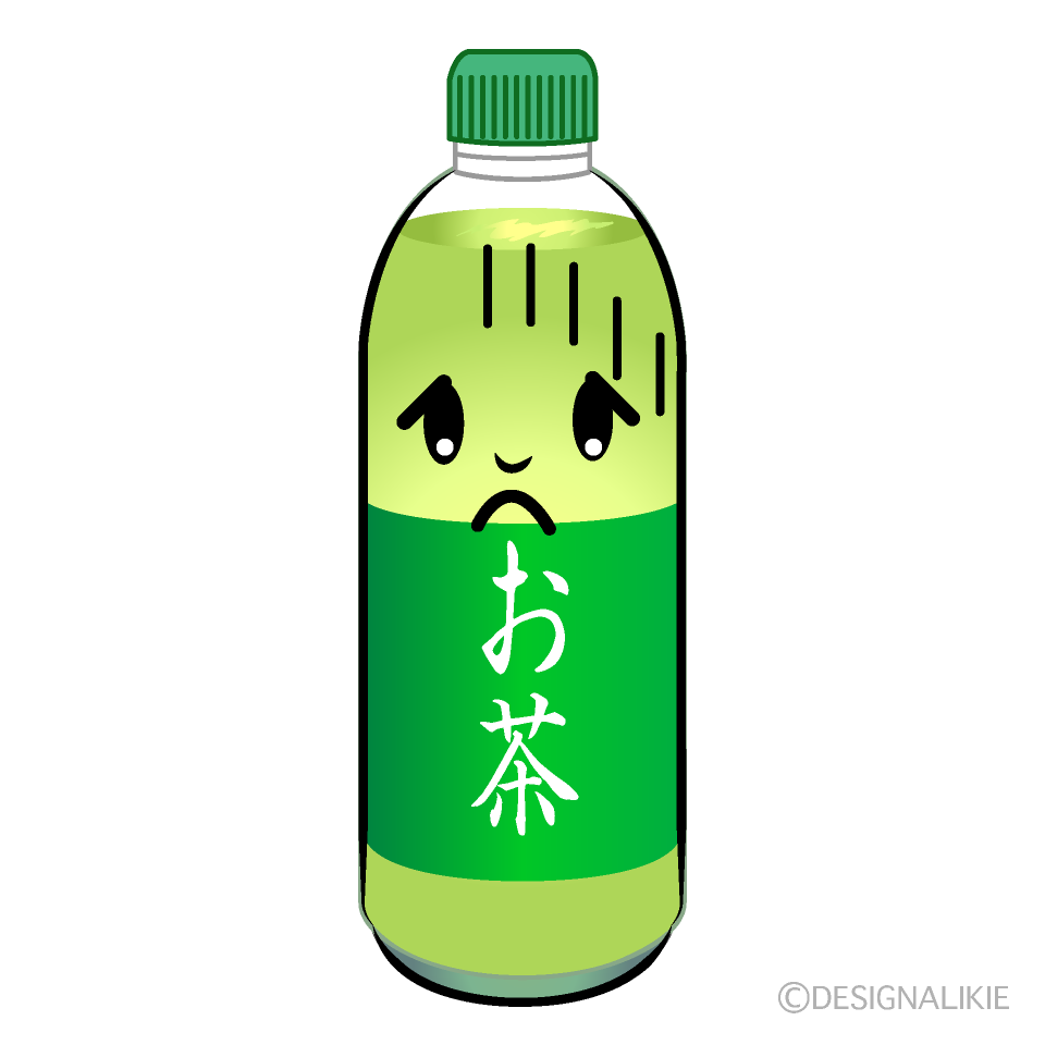 かわいいお辞儀するお茶イラスト