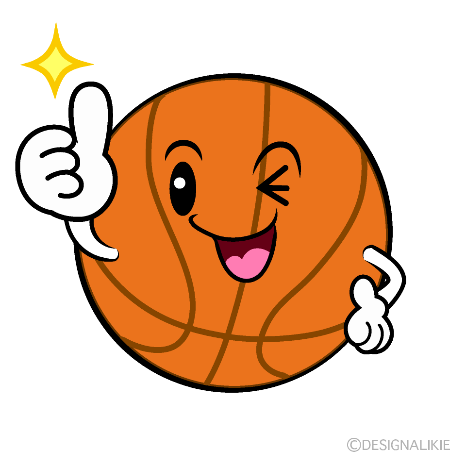 かわいいいいね！のバスケットボールイラスト