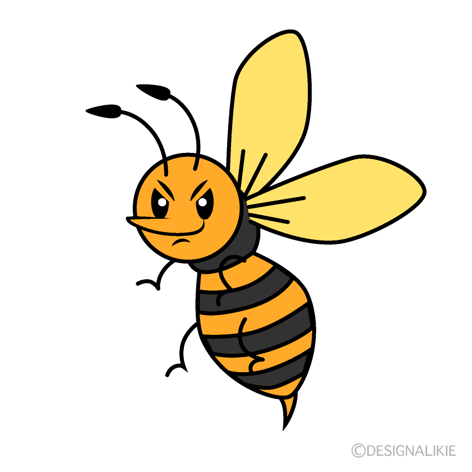 かわいいスズメバチイラスト