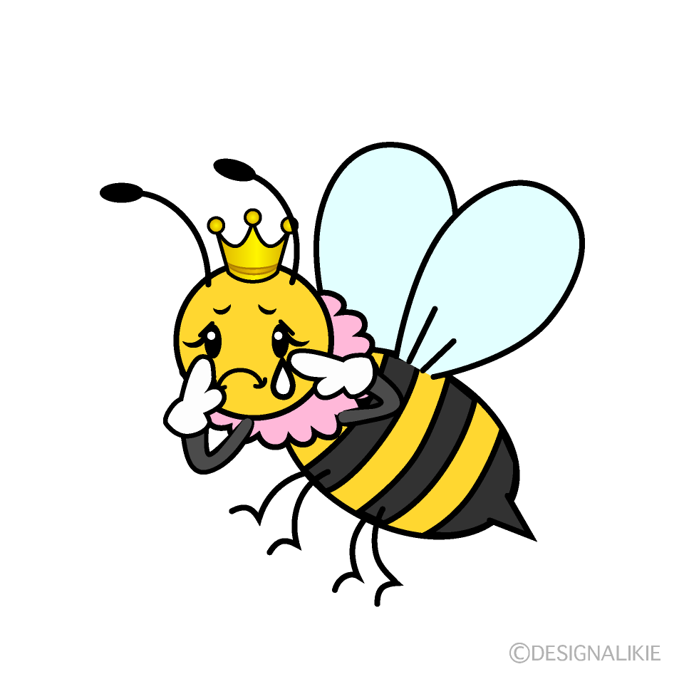 かわいい悲しいメス蜂イラスト