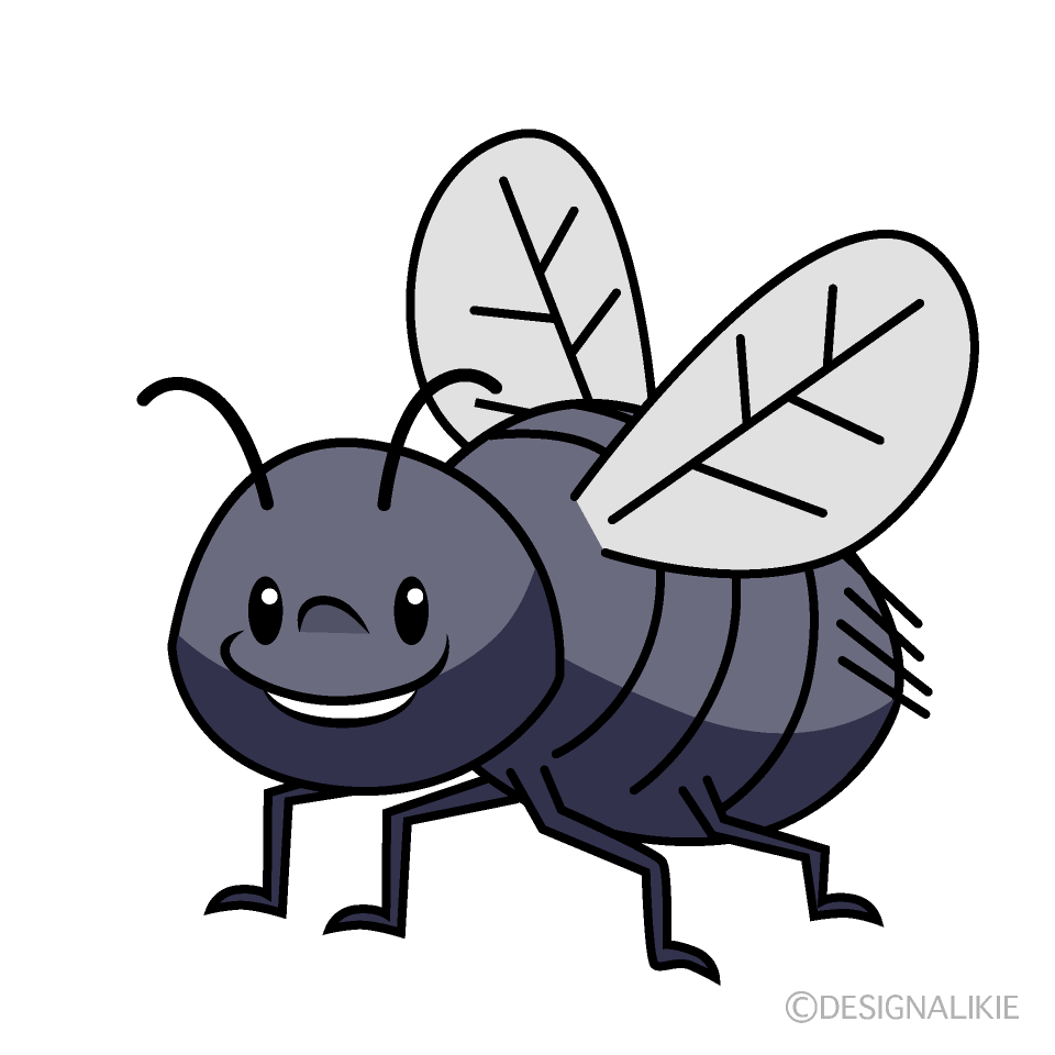 かわいいハエイラスト