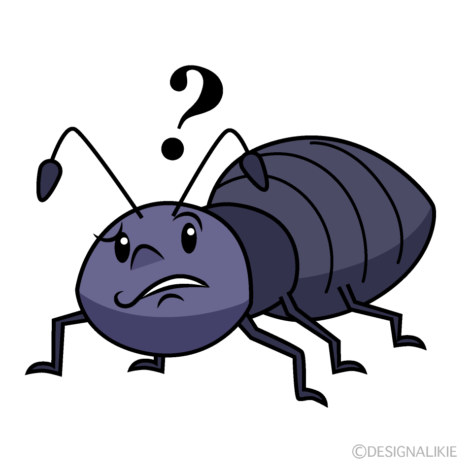かわいい考えるアリイラスト
