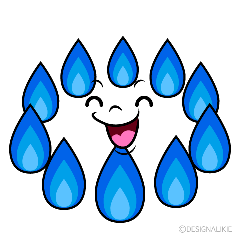 Cute Smiling Gas Flame Clipart