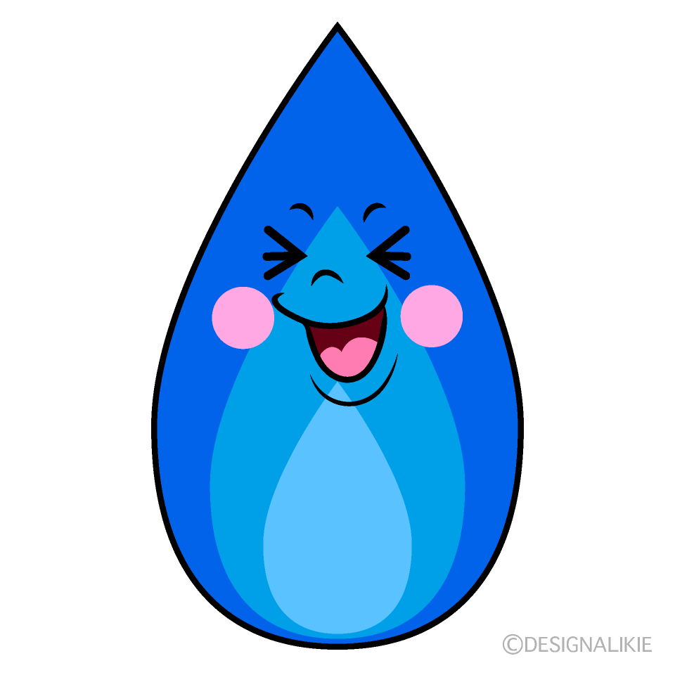 かわいい笑うガス火イラスト