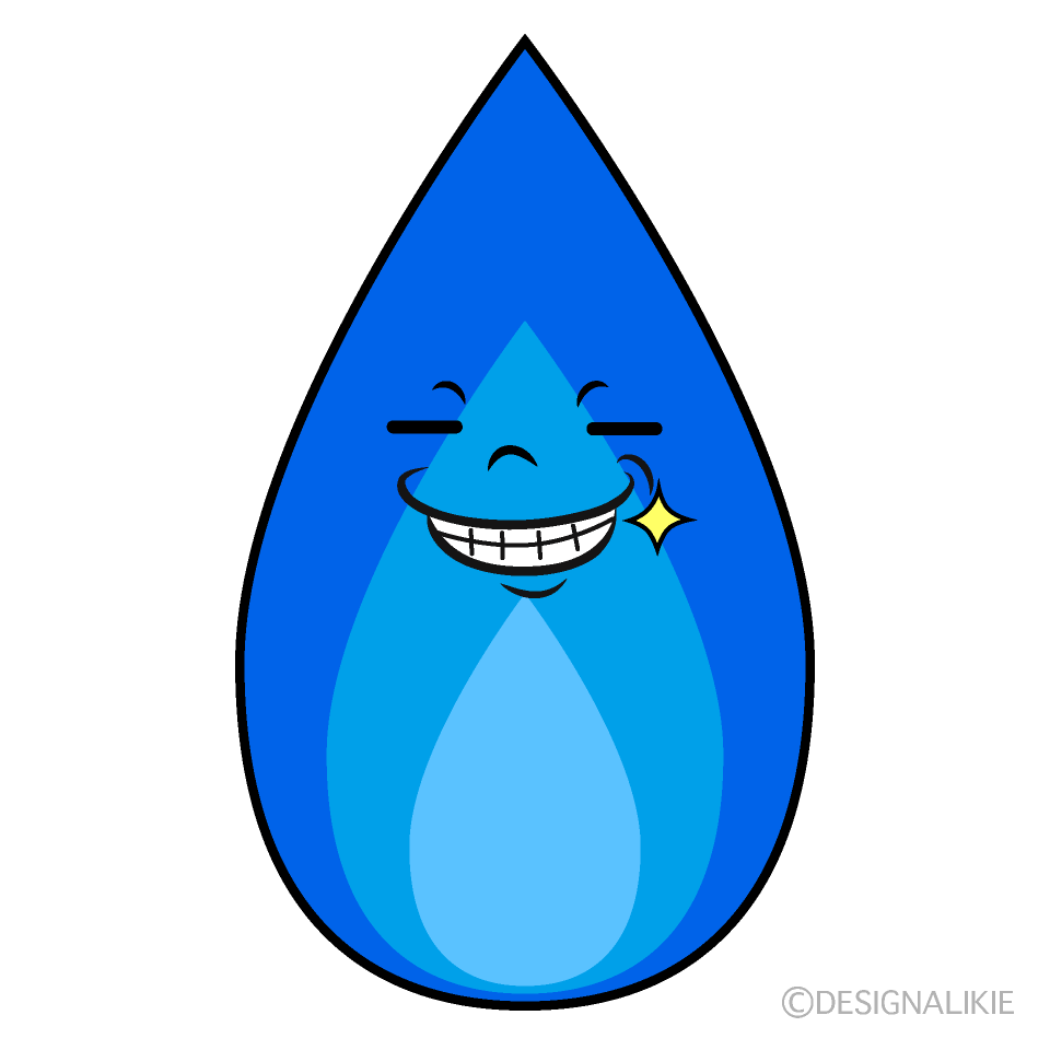 かわいいニヤリとするガス火イラスト
