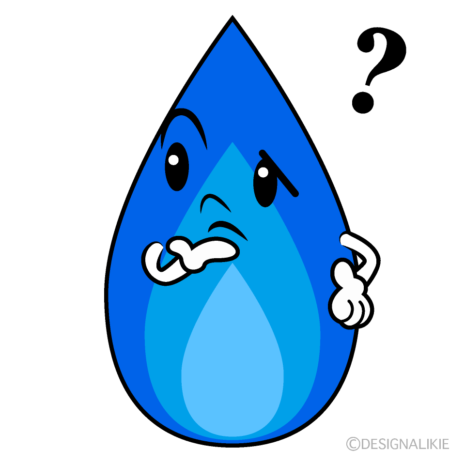 かわいい考えるガス火イラスト