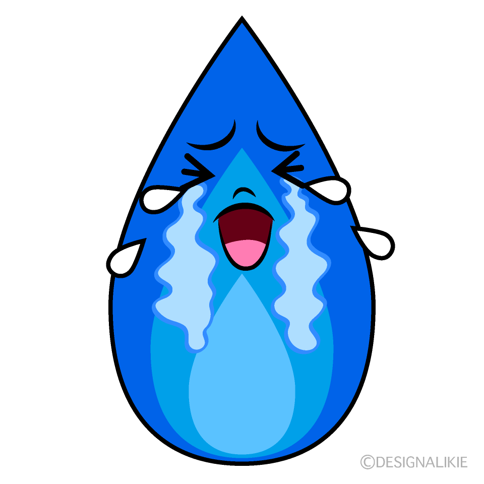 かわいい泣くガス火イラスト