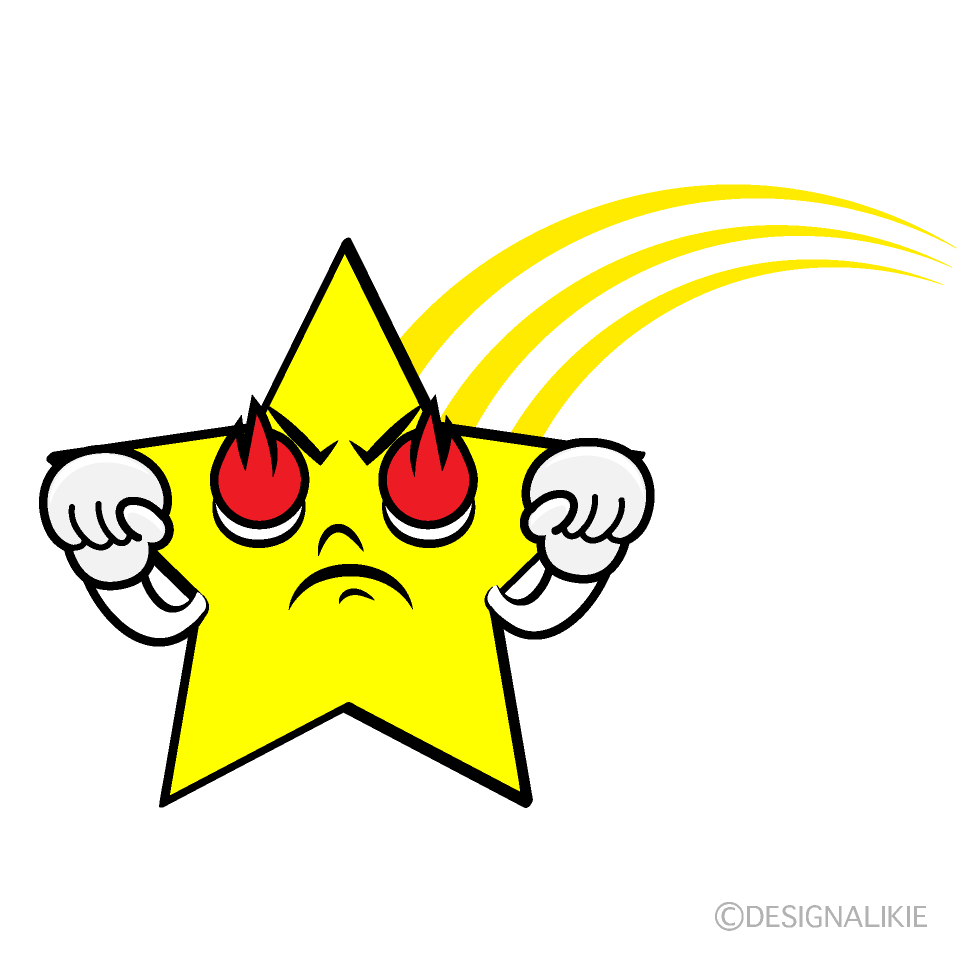 Cute Passionate Shooting Star Clipart