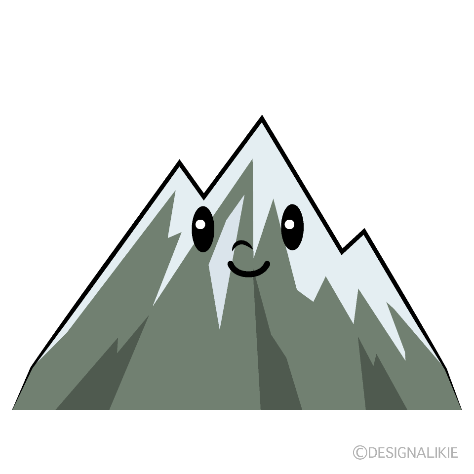 Cute Snowy Mountain Clipart
