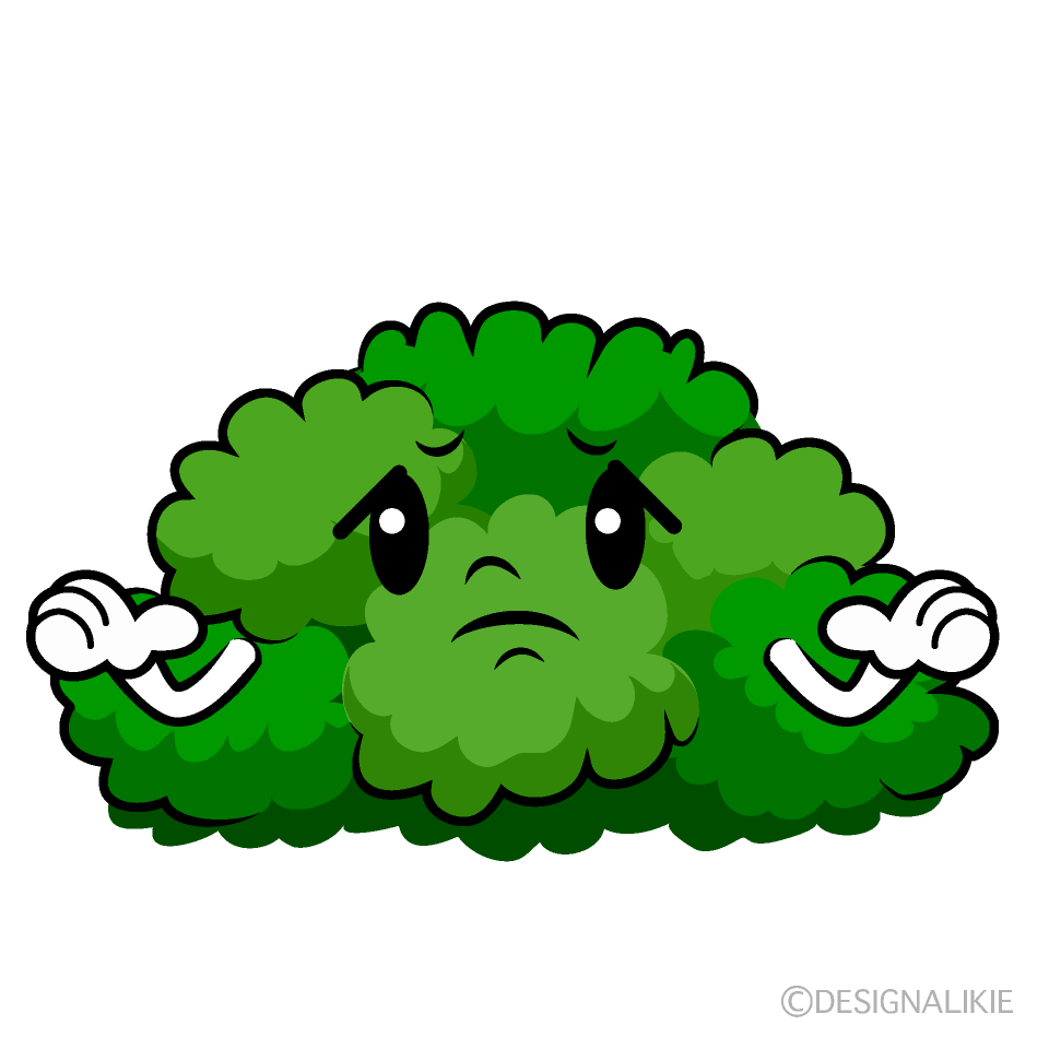 かわいい困る低木イラスト