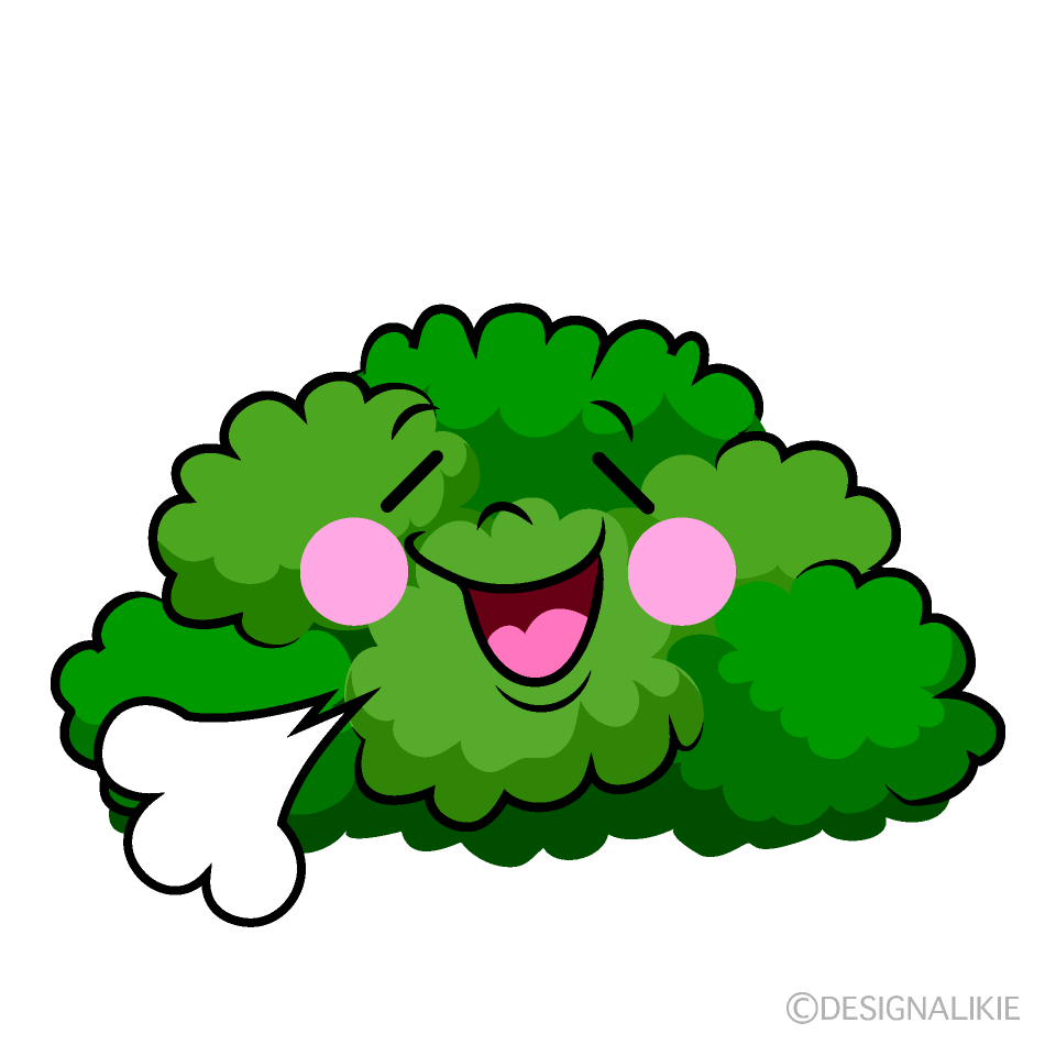かわいいほっとする低木イラスト
