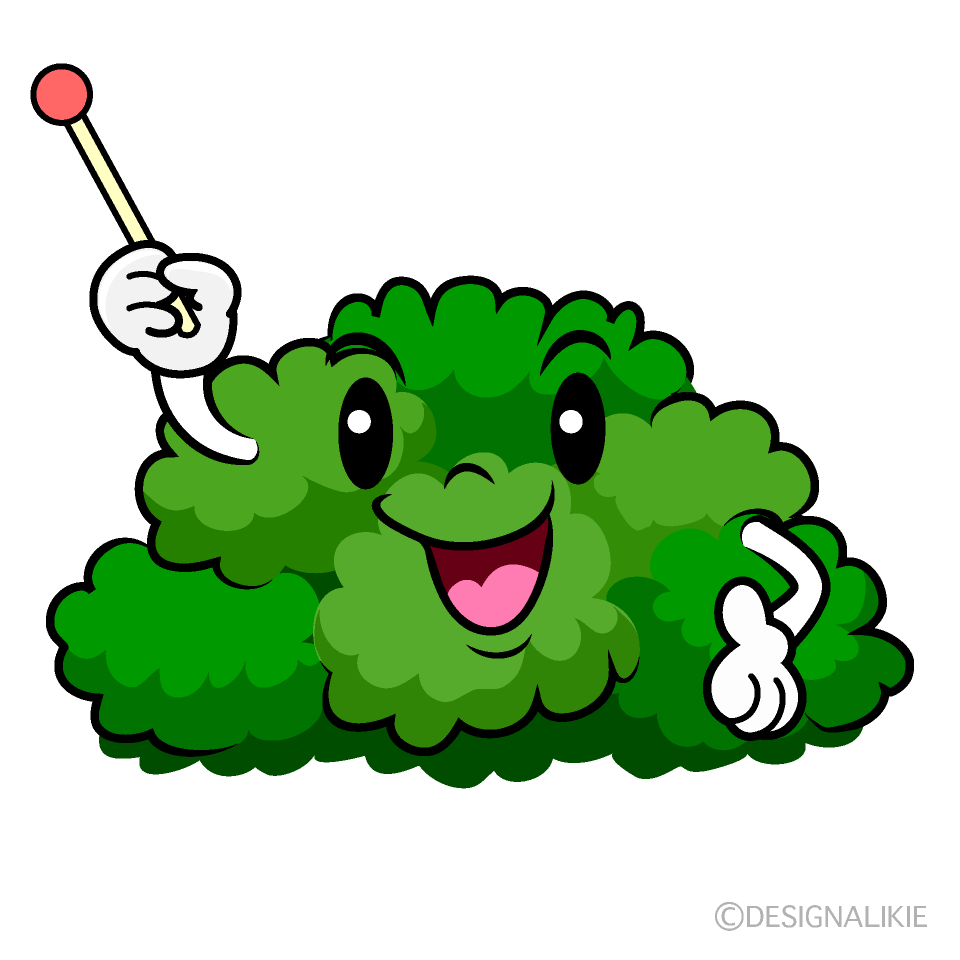 かわいい説明する低木イラスト