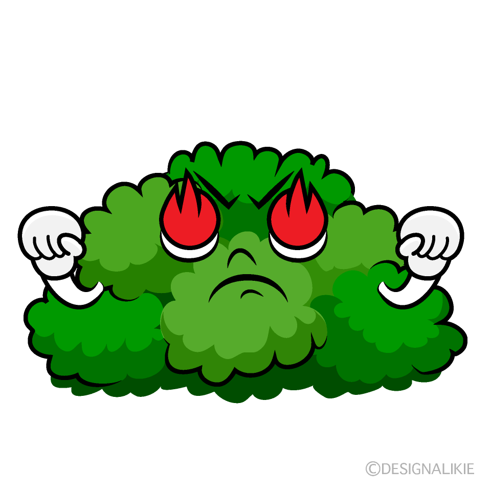 かわいい熱意の低木イラスト