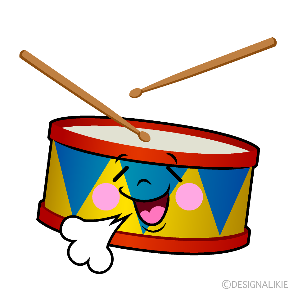 かわいいほっとする太鼓イラスト