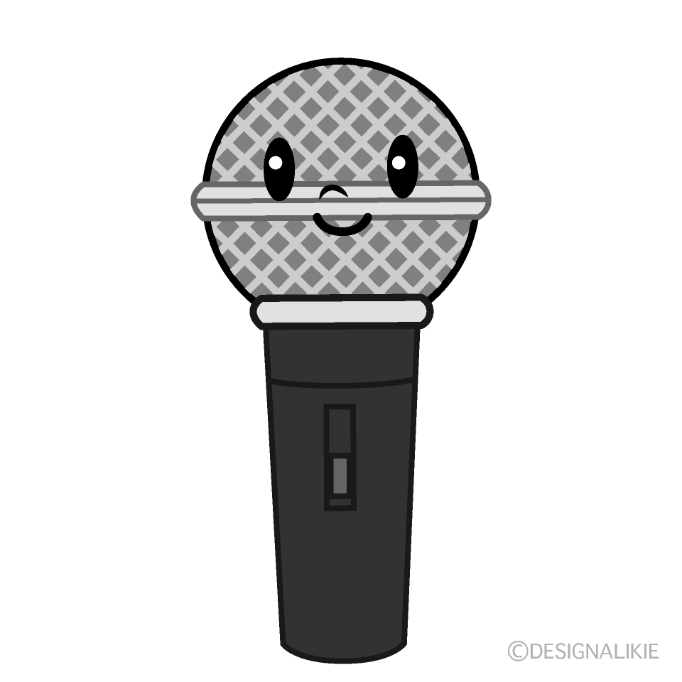 かわいいマイクイラスト