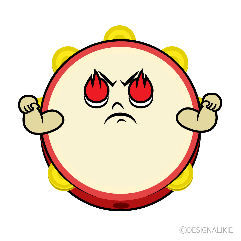 Cute Passionate Tambourine Clipart