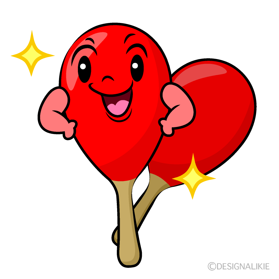 Cute Posing Maracas Clipart