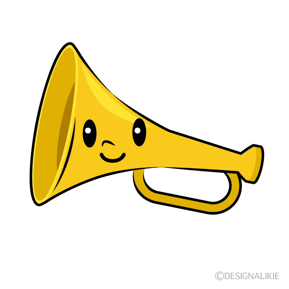 Cute Trumpet Clipart