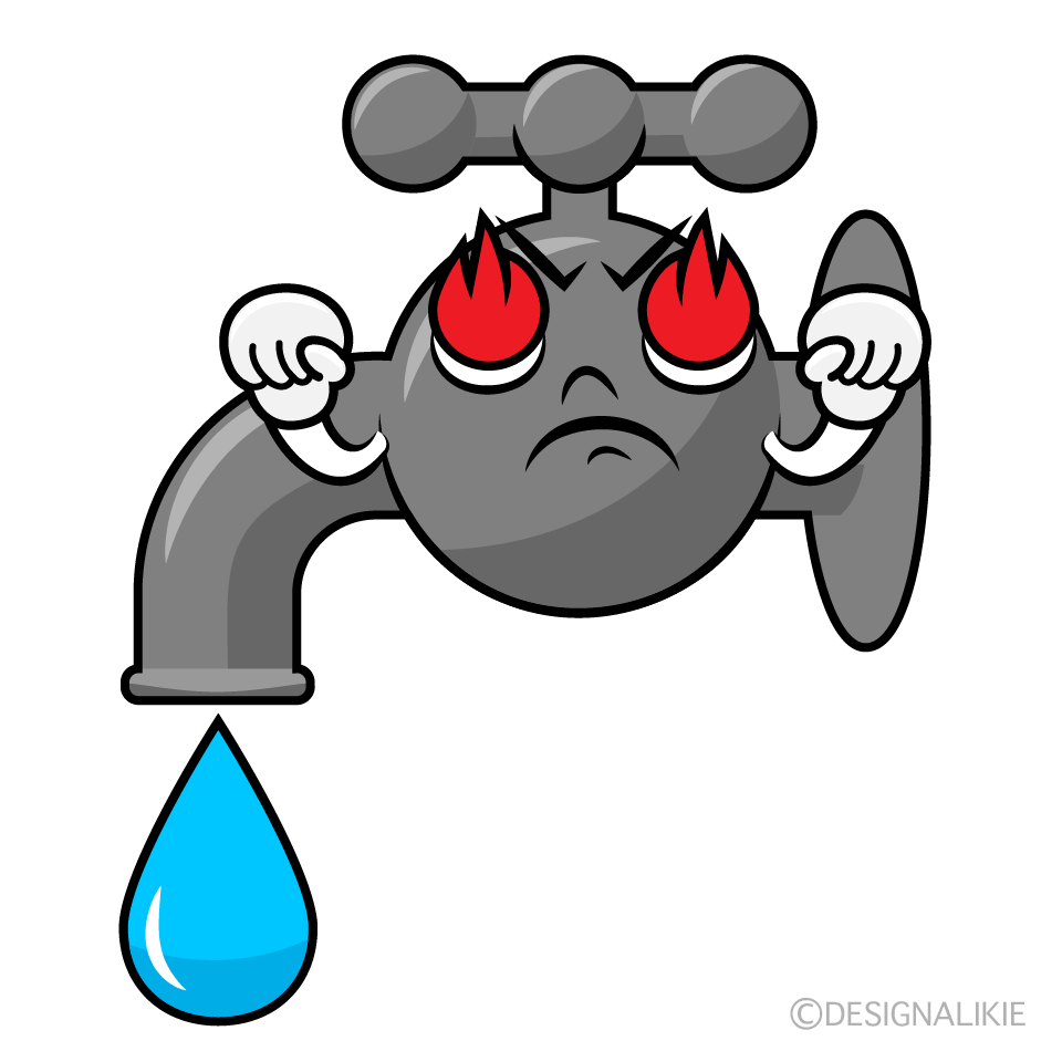 かわいい熱意の水道イラスト