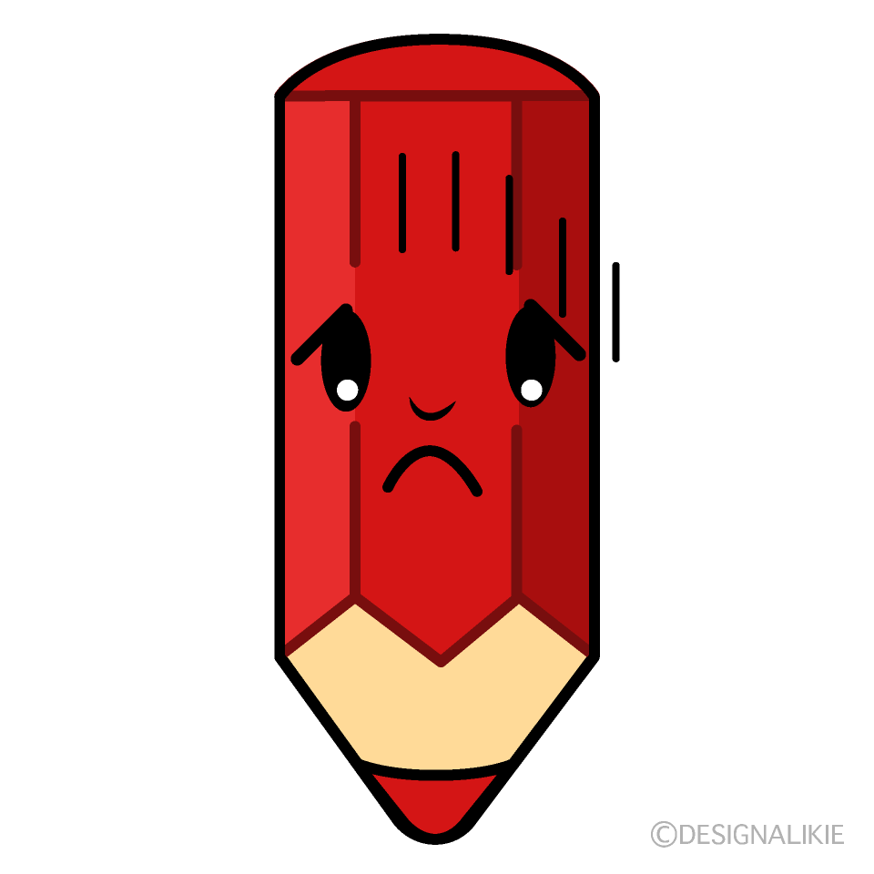Cute Bowing Red Pencil Clipart