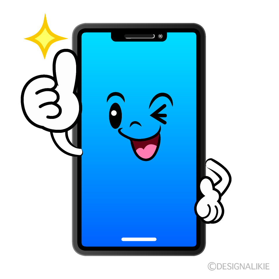かわいいいいね！のスマホイラスト