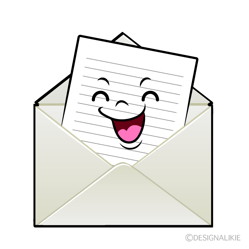 Cute Smiling Letter Clipart
