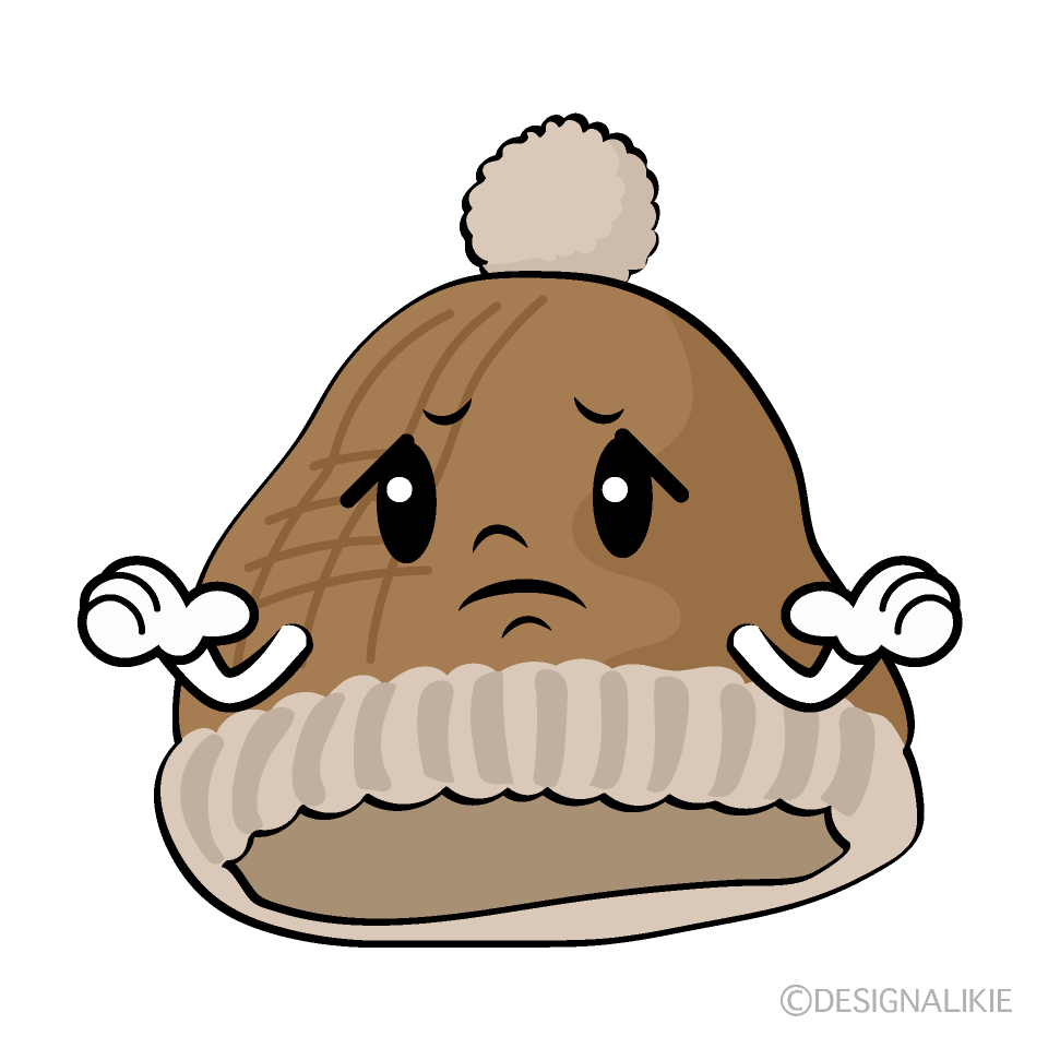 Cute Troubled Knit Hat Clipart