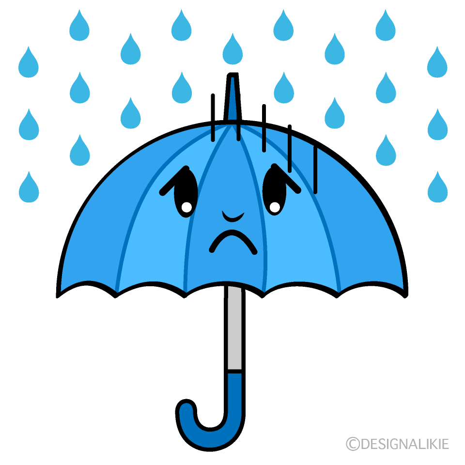 Cute Bowing Umbrella Clipart