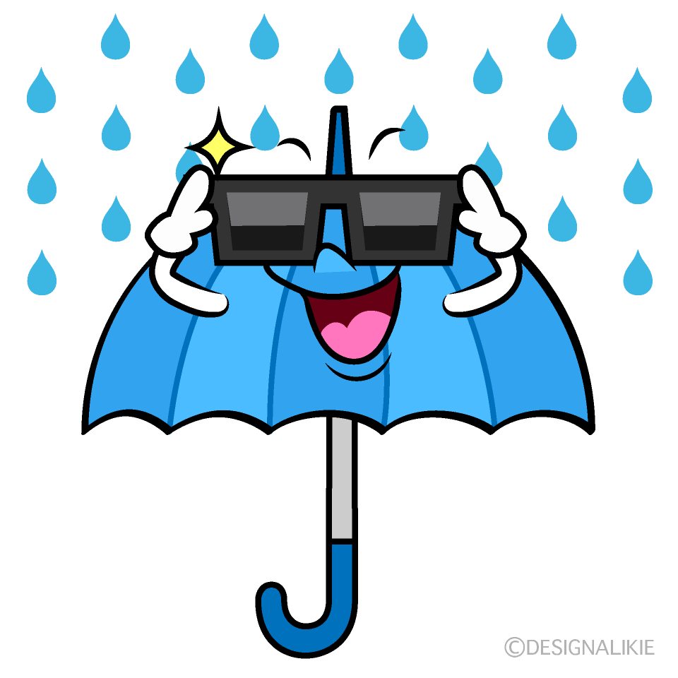 Cute Sunglasses Umbrella Clipart