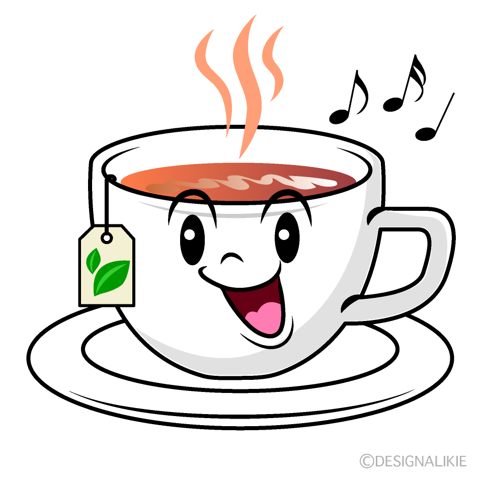 Cute Singing Tea Clipart