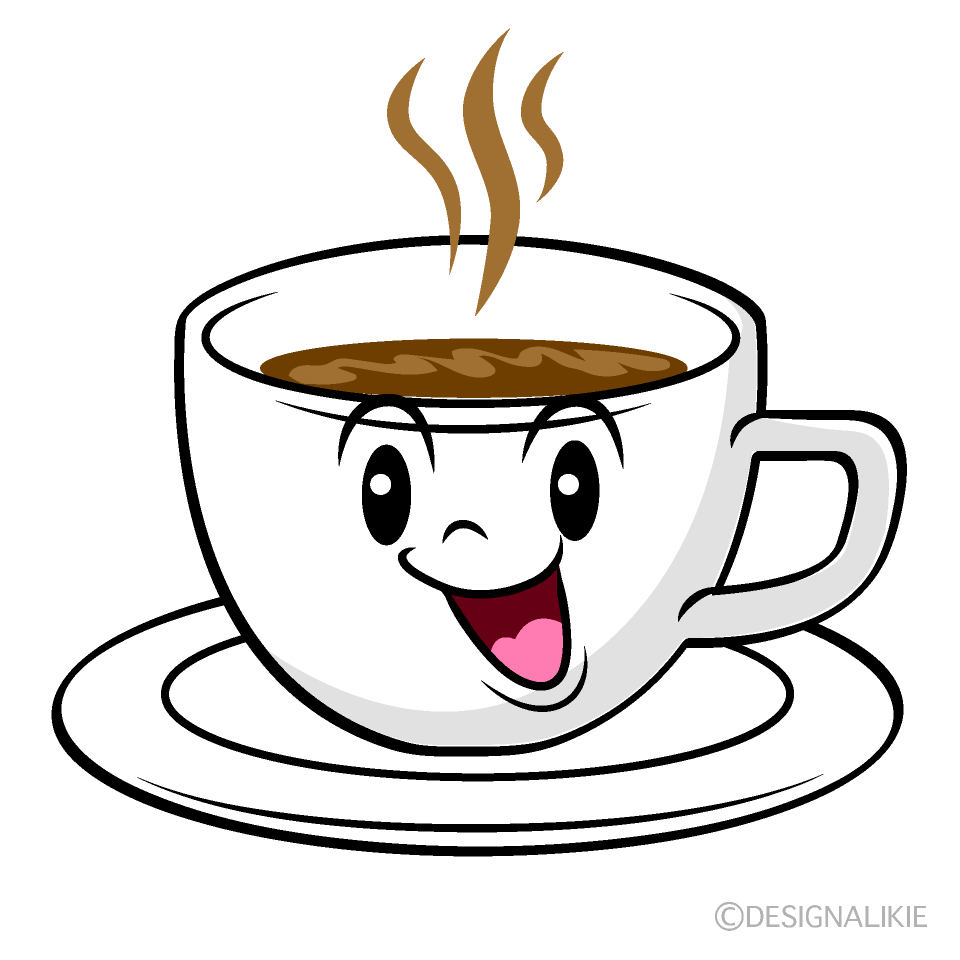 Cute Singing Coffee Clipart