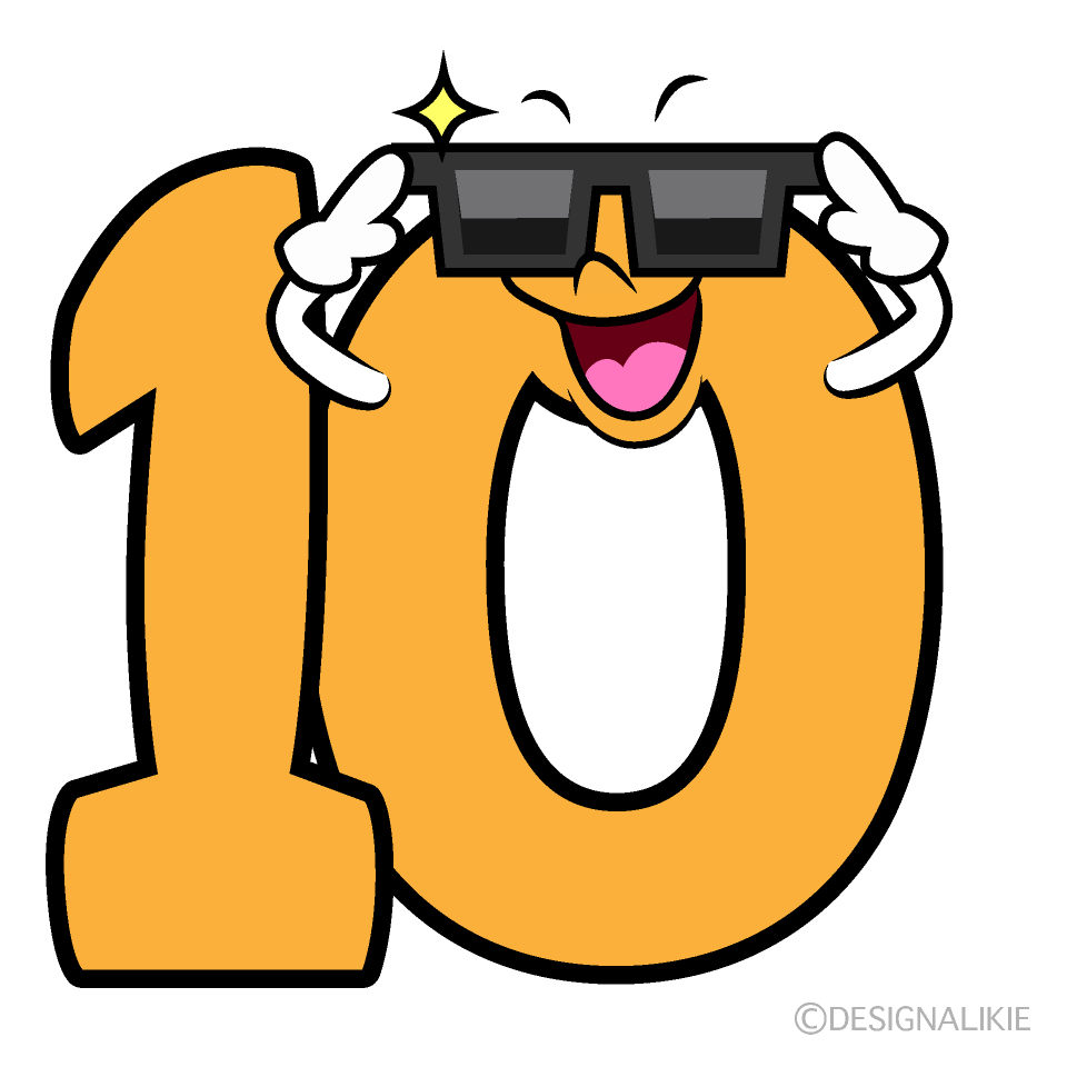Cute Sunglasses Number 10 Clipart