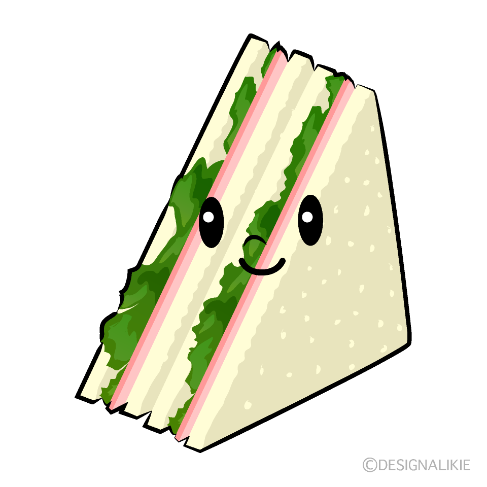 Cute Ham Sandwich Clipart