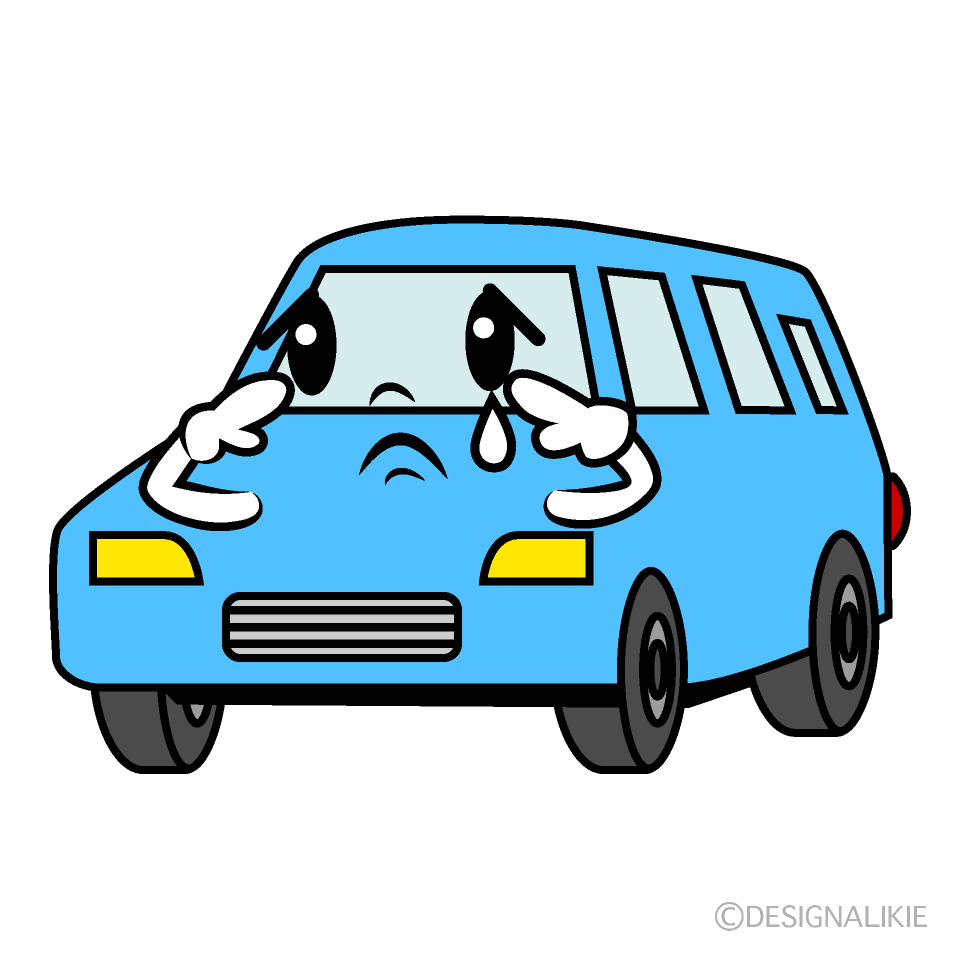 Cute Sad Wagon Clipart