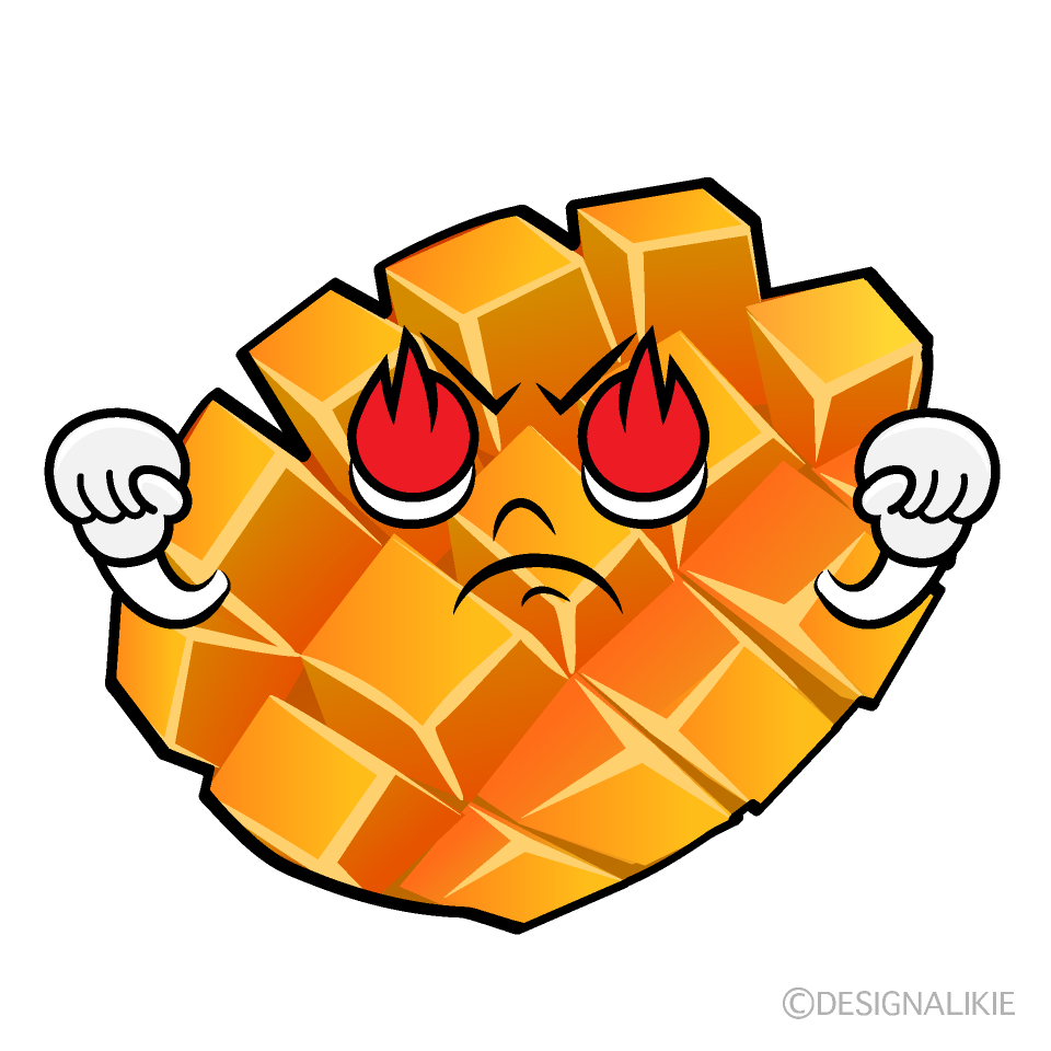 Cute Passionate Sliced Mango Clipart