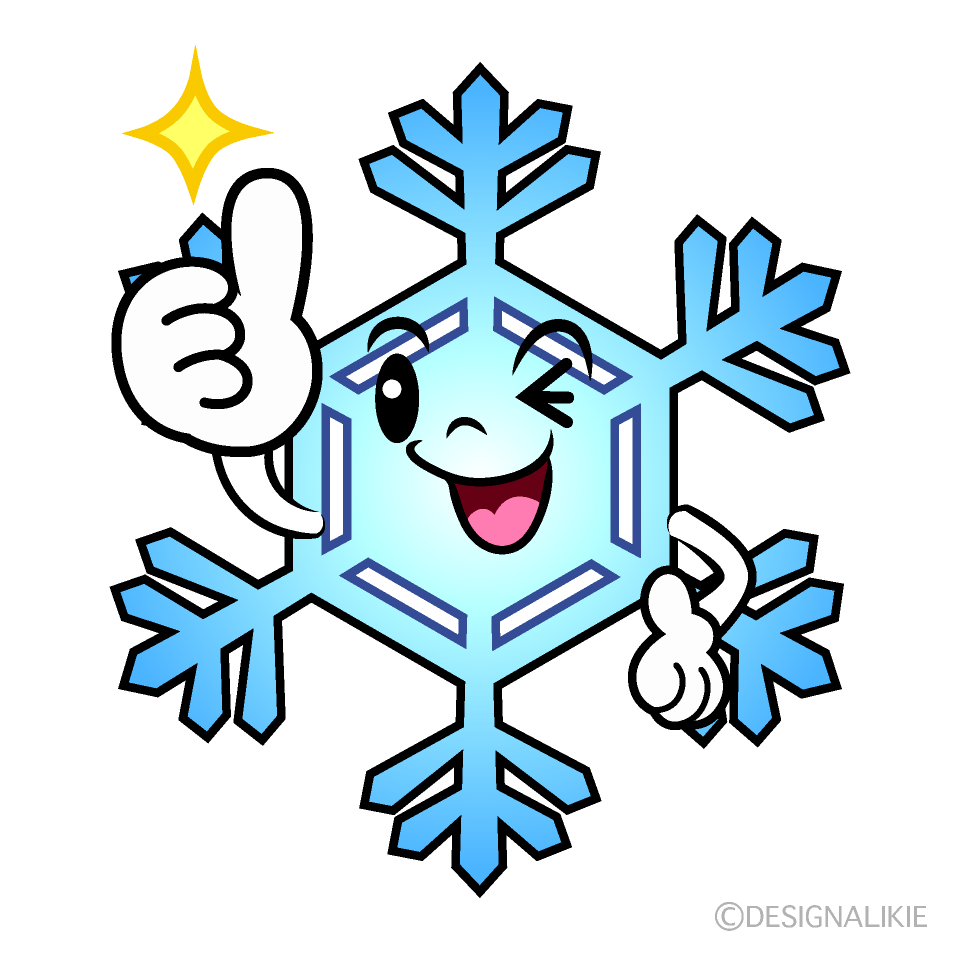 かわいいいいね！の雪の結晶イラスト